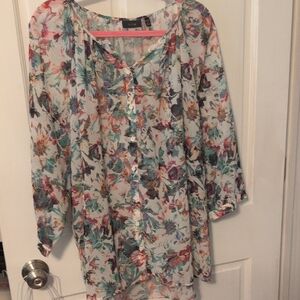 Apt. 9 Multicolor Floral Blouse